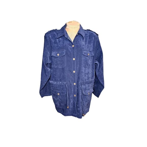 Vintage denim & co faux suede jacket large - Picture 1 of 5